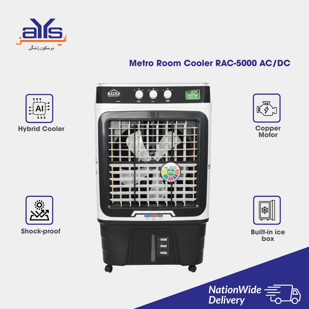 Metro Electric Room Cooler RAC-5000 AC/DC