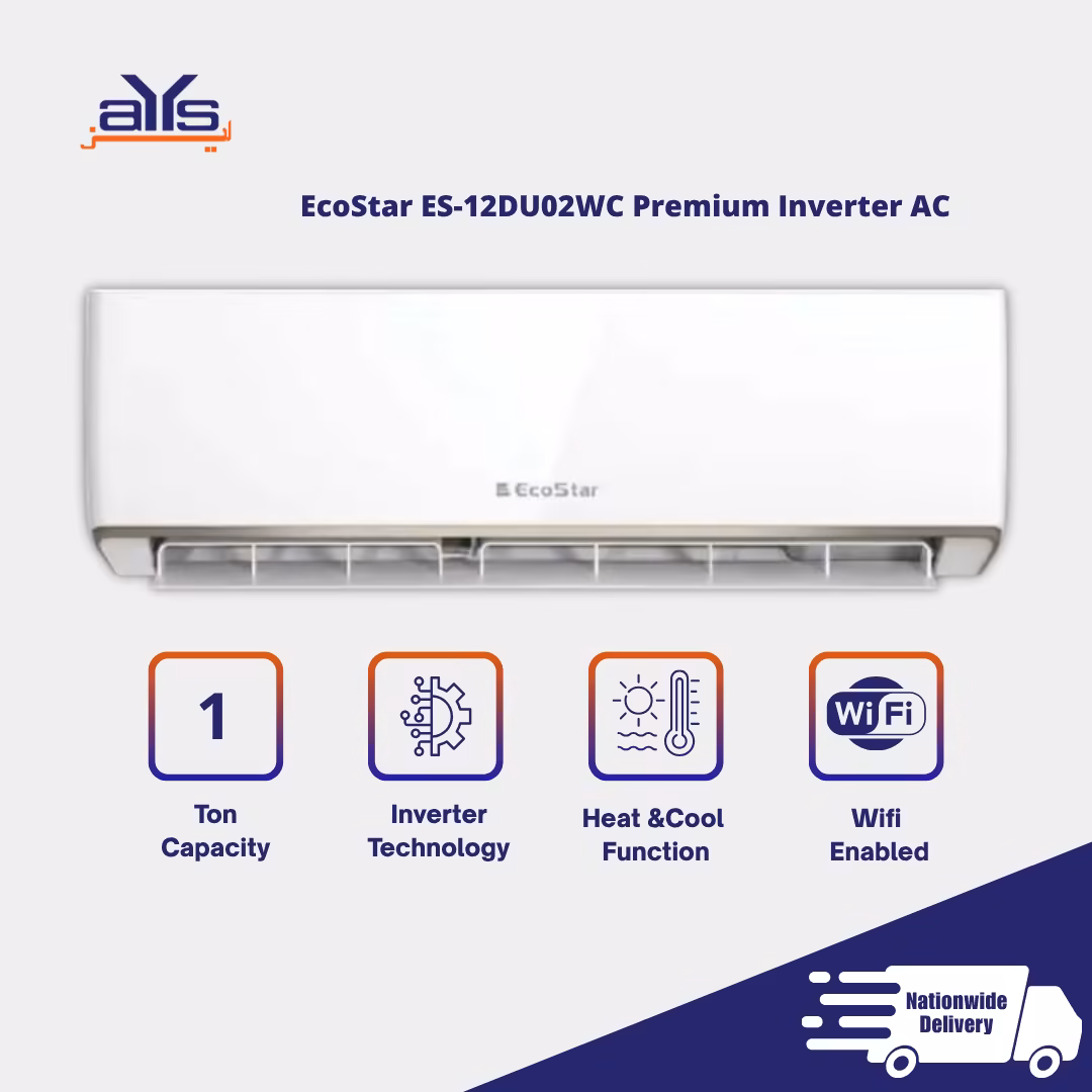 EcoStar ES-12DU02WC Premium Inverter Air Conditioner